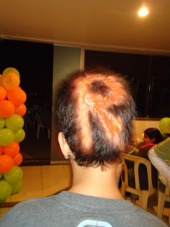 Pintura no cabelo 
